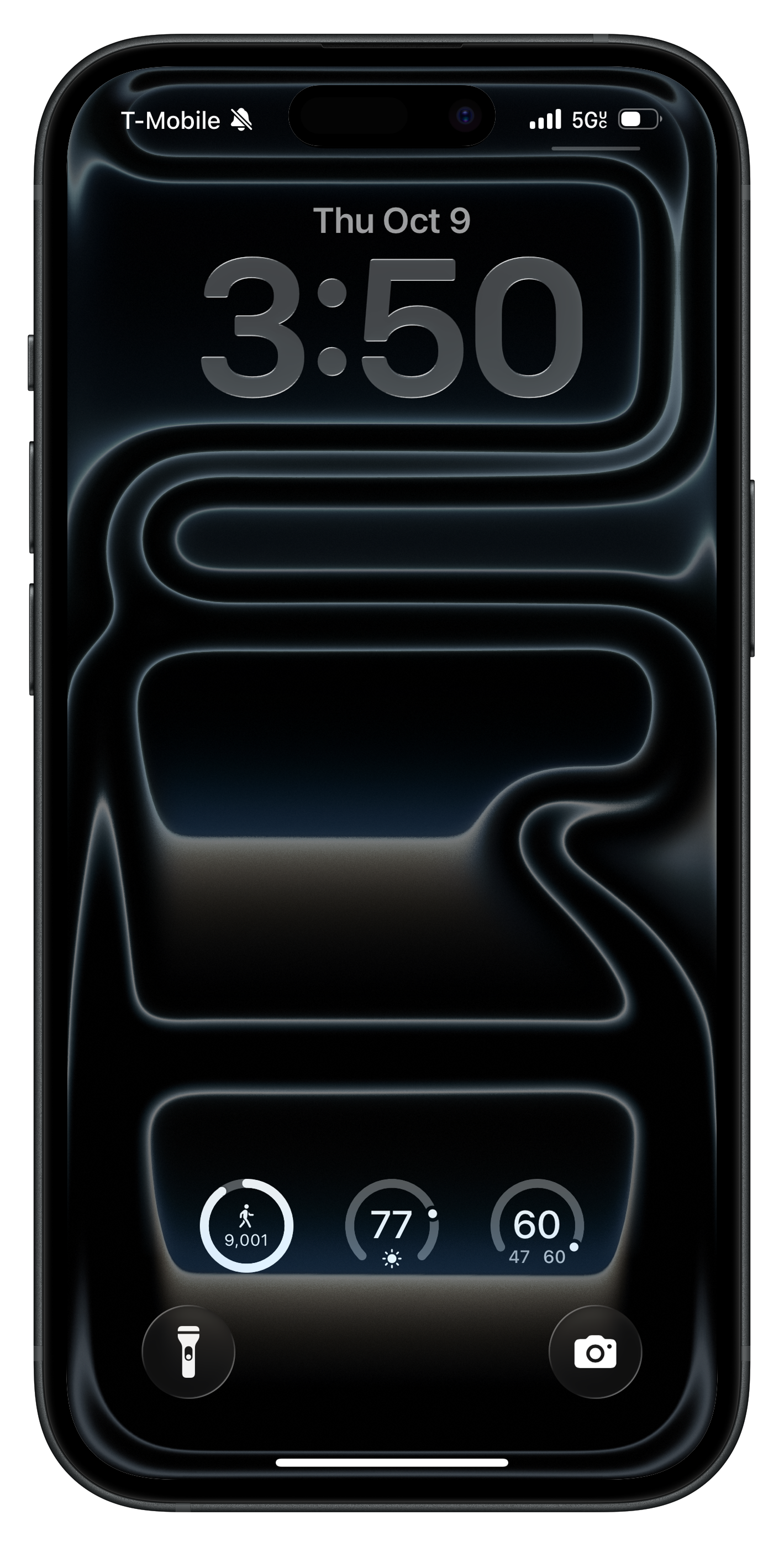 Lock Screen Widget displaying steps
